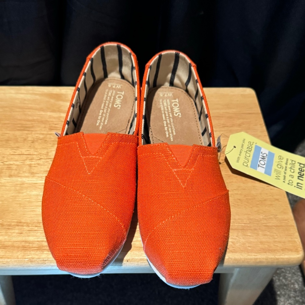 Toms Orange Shoes